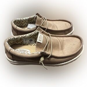 Hey Dude Light Brown Lace-Up Shoes